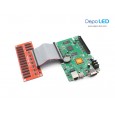 HD-E66 Running Text Controller Card | 512 x 2048 | USB, RS232 Serial dan Ethernet