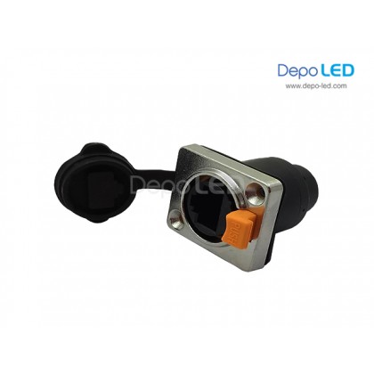 Female Waterproof RJ45 UTP Socket Connector | IP65